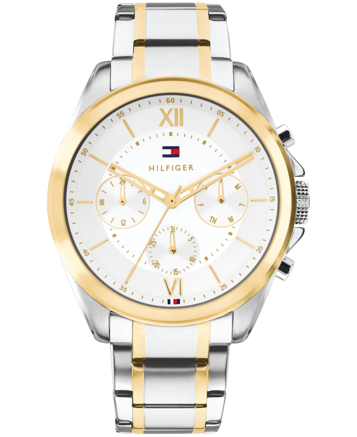 Tommy Hilfiger Men's Quartz Josh Le Two-Tone Stainless Steel Bracelet Watch, 42mm
