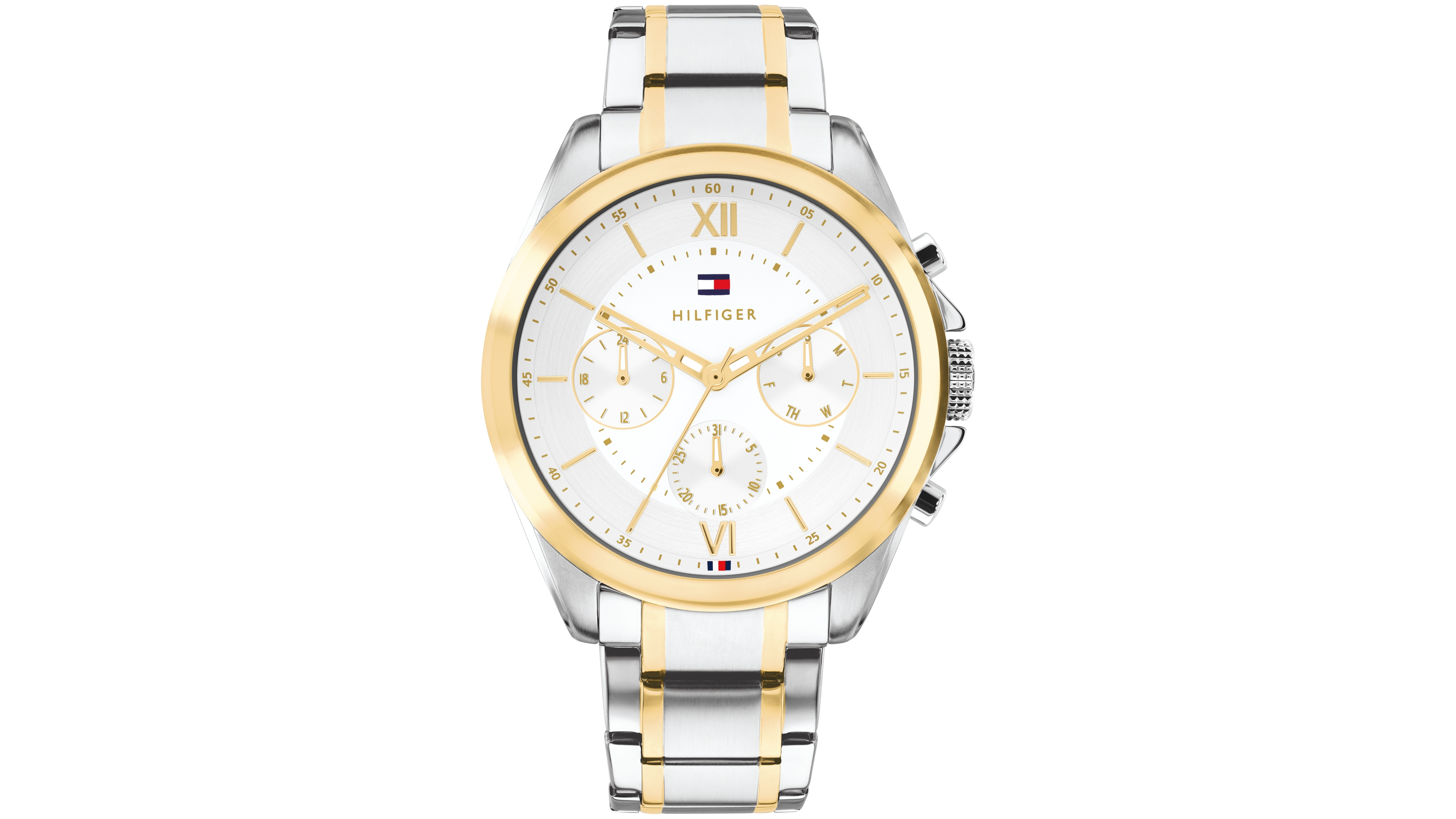 Tommy Hilfiger Men's Quartz Josh Le Two-Tone Stainless Steel Bracelet Watch, 42mm