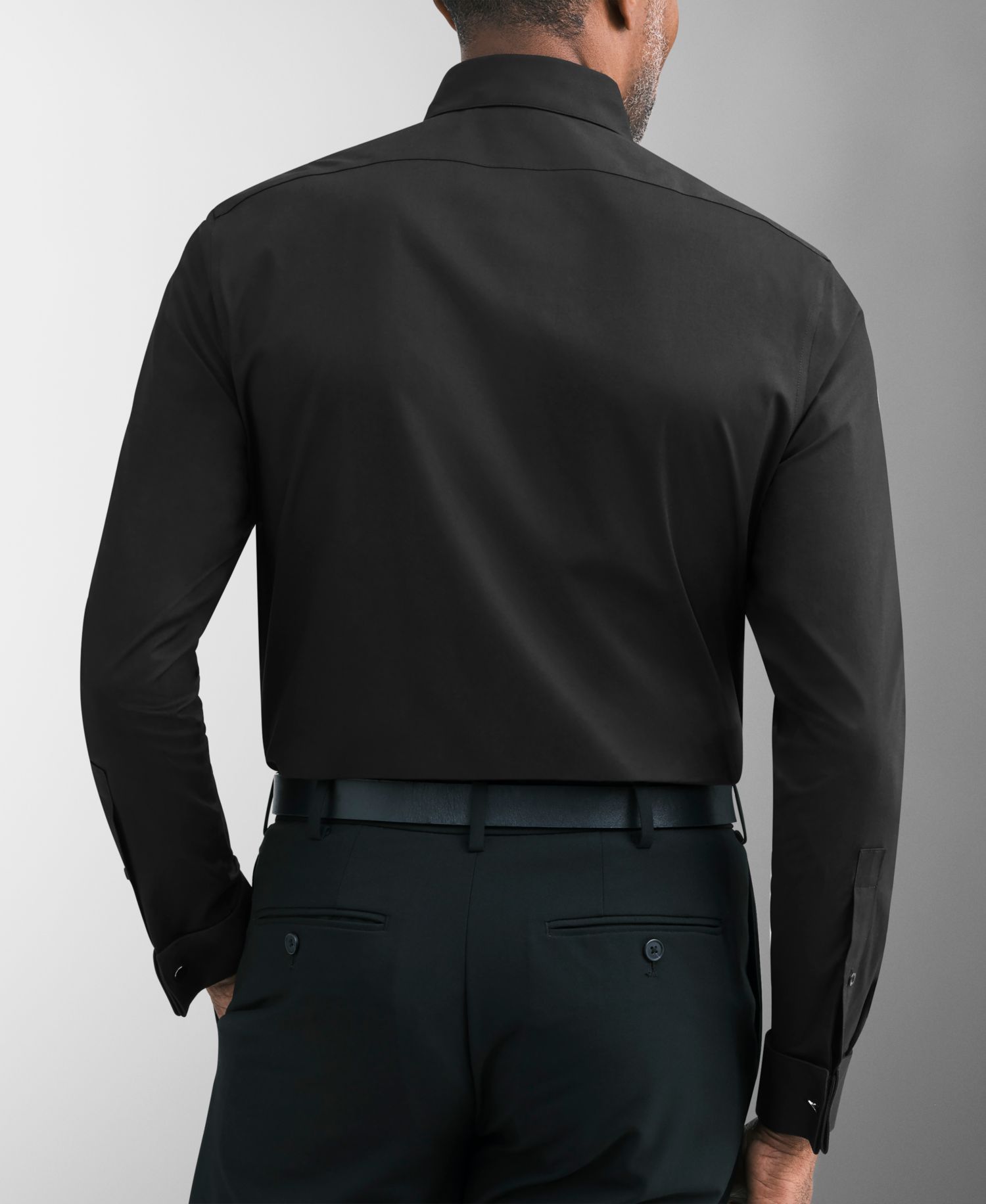 Men's Tailored Occasion French-Cuff Slim-Fit Pleated-Bib Dress Shirt