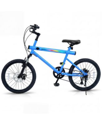 20 Inch Commuter Bike 6-Speed with Built-In Stereo Speakers, LED Frame Lights & Dual Disc Brakes, Ages 13+