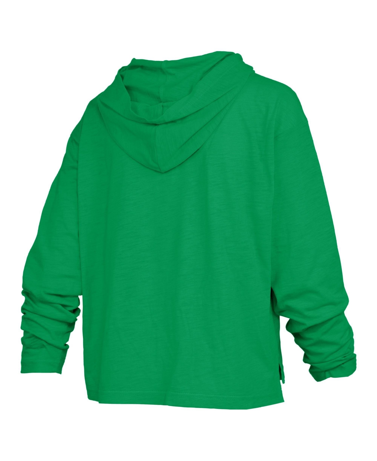 Pressbox Women's Oregon Ducks Castillo Oversized Hooded Slub-Fabric Long-Sleeve T-Shirt
