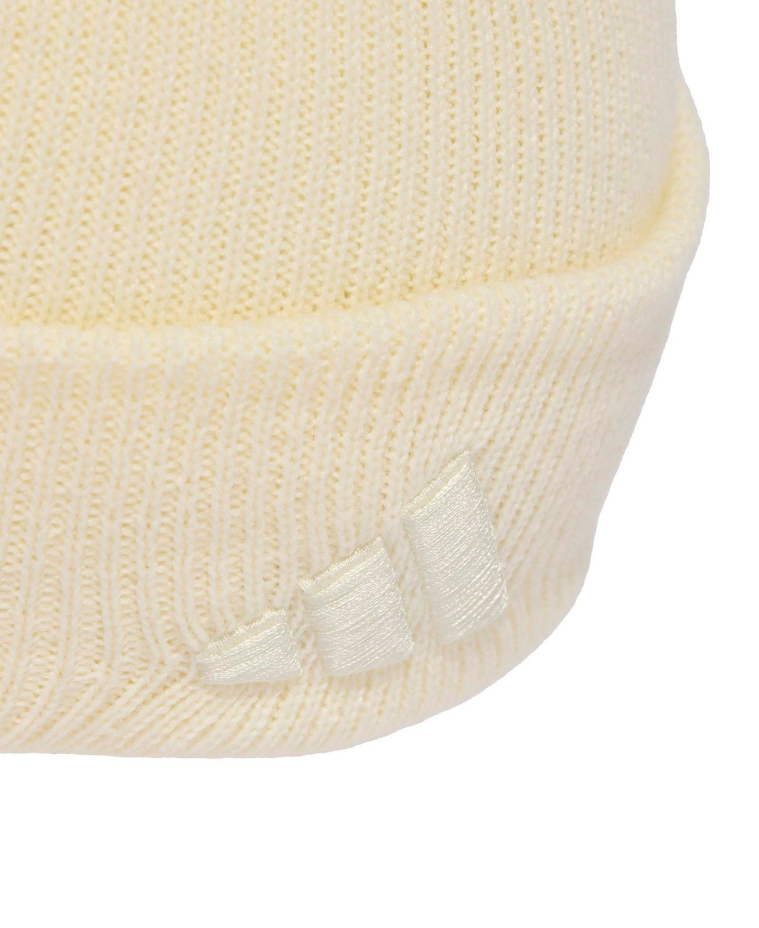 Men's and Women's Cream Real Madrid Cuffed Knit Hat