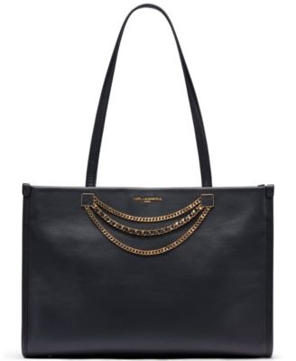 Jade Large Leather Laptop Tote Handbag