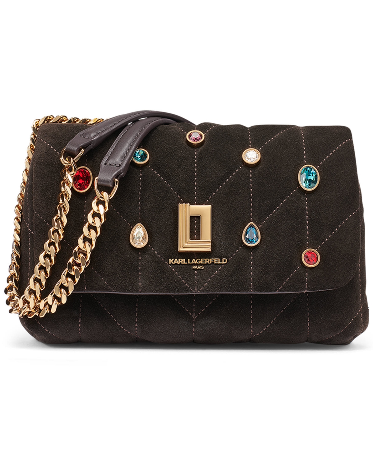 Karl Lagerfeld Paris Lafayette Quilted Small Crossbody Handbag