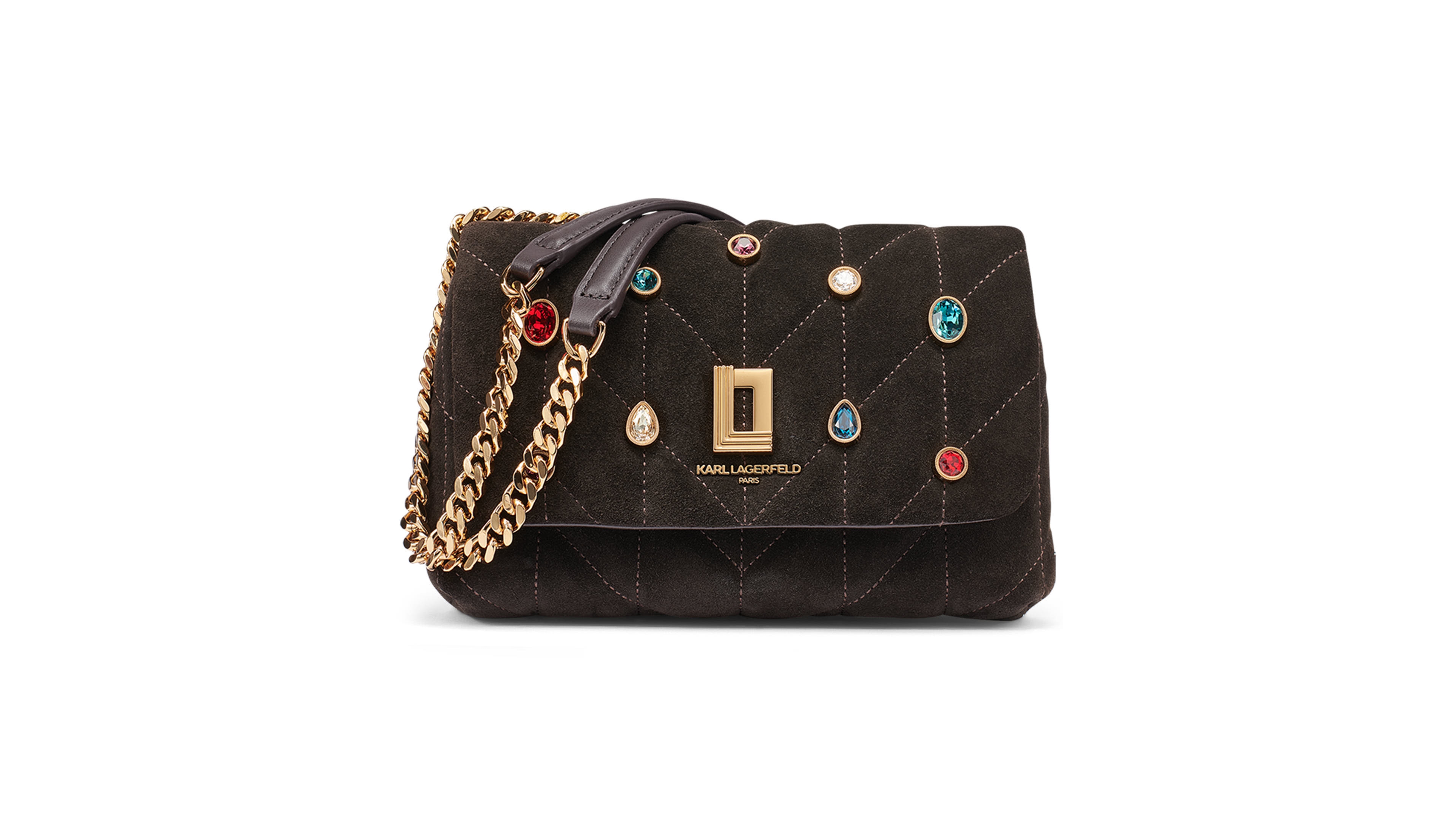 Karl Lagerfeld Paris Lafayette Quilted Small Crossbody Handbag
