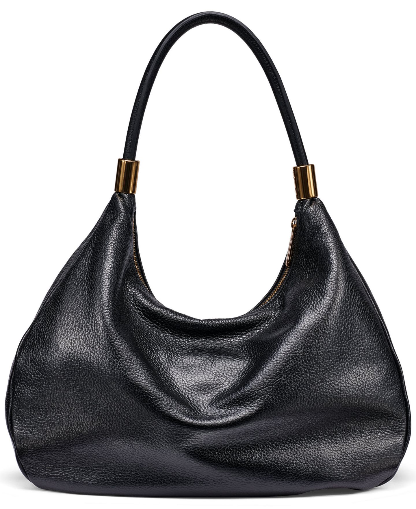 Женская сумка KARL LAGERFELD PARIS Maelynn Large Leather Hobo, цвет: Чёрный / Золотой — фото 5