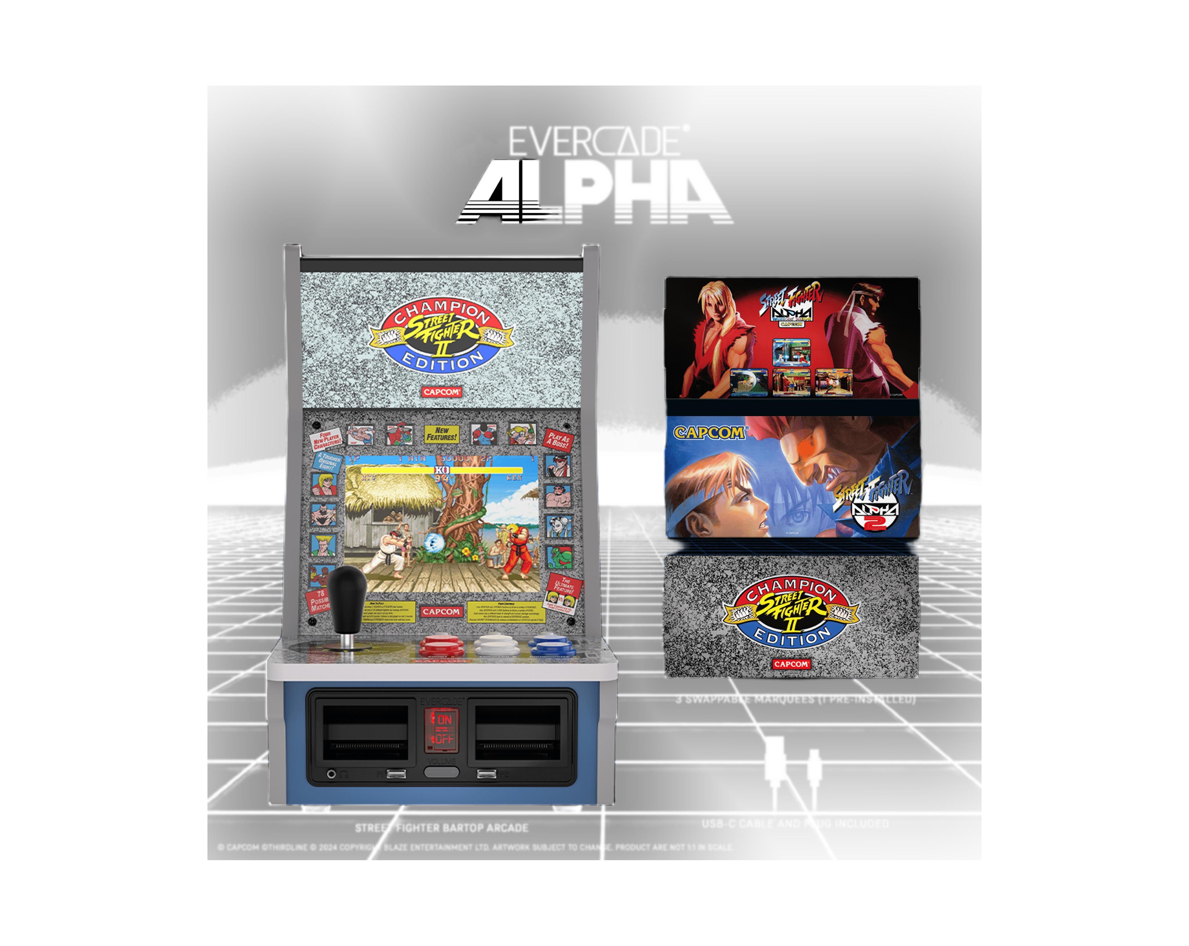 Bartop Arcade Alpha Street Fighter, 6 Built-In Games