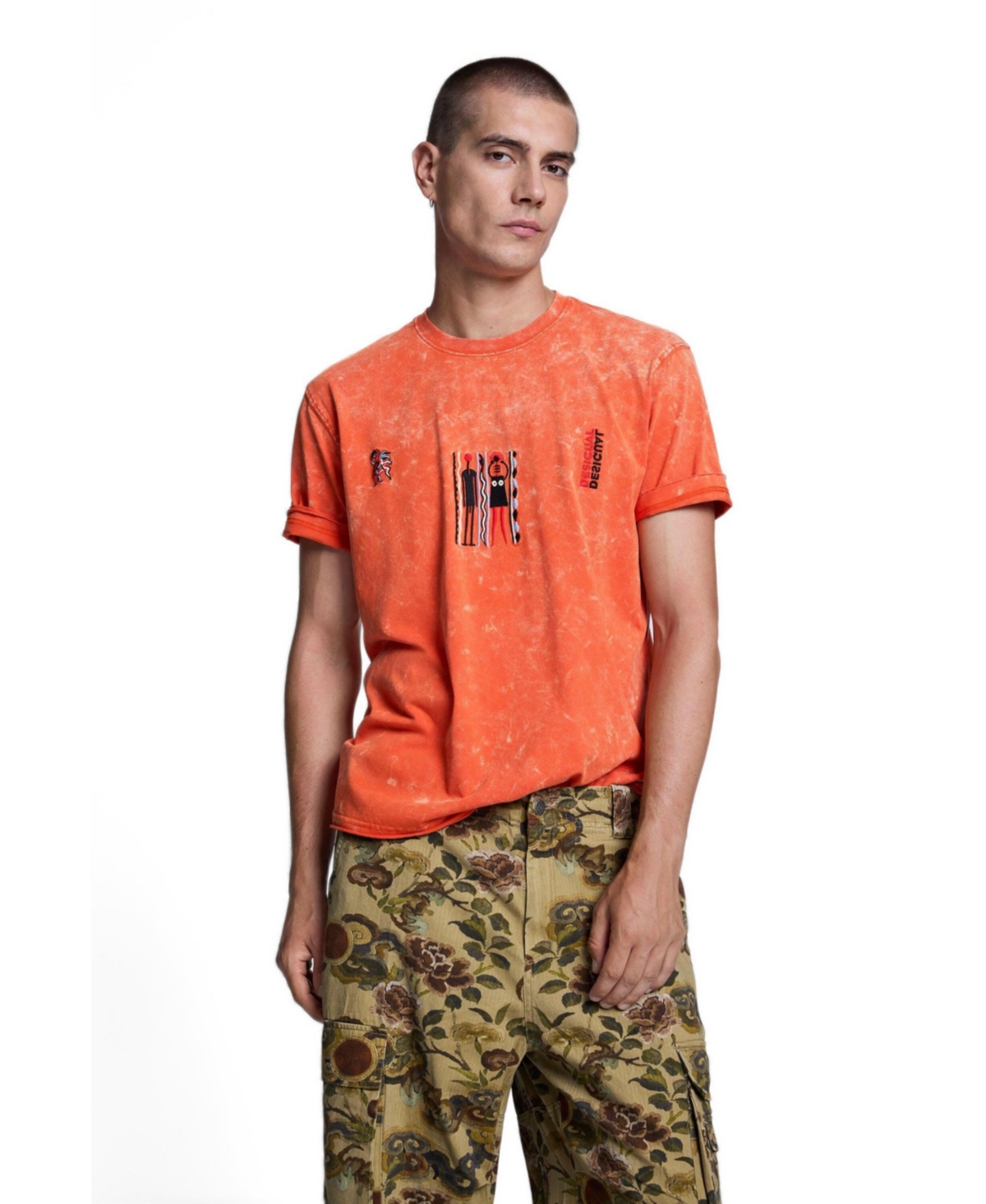Desigual Men's Camouflage Cargo Pants