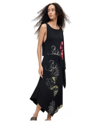 Women's Asymmetric Midi Dress