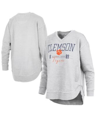 Women's Clemson Tigers Marcus East Hall Poncho V-Neck Sweatshirt
