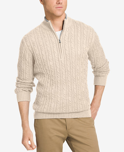 IZOD Men's Big & Tall Mock Turtleneck Sweater - Sweaters - Men - Macy's