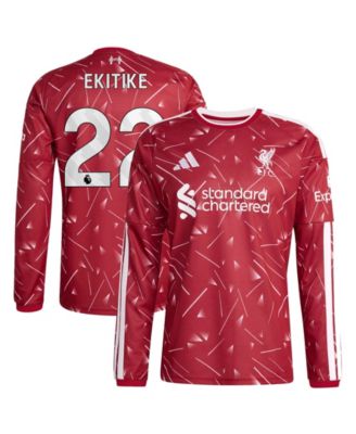 Men's Hugo Ekitike Liverpool FC 2026/27 Home Replica Long Sleeve Jersey