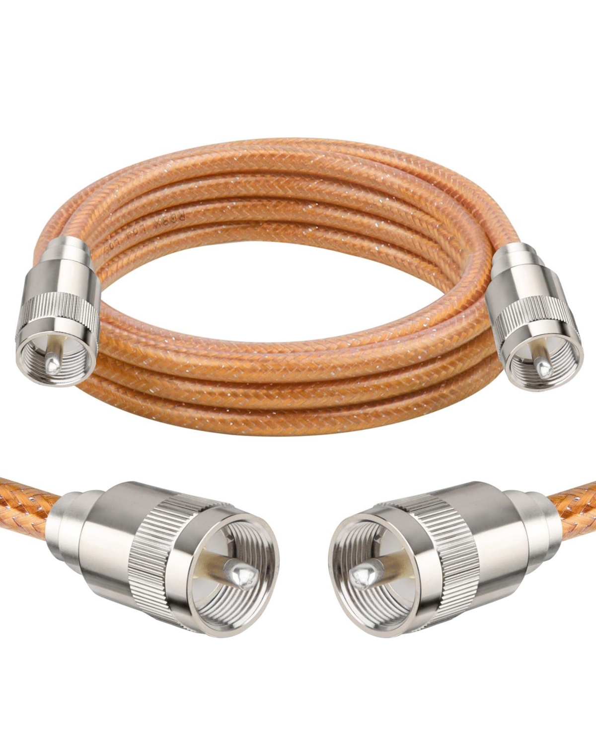 Lofree Solid Copper Core Dual Shielded Braided Coaxial Cable for Radio Communication