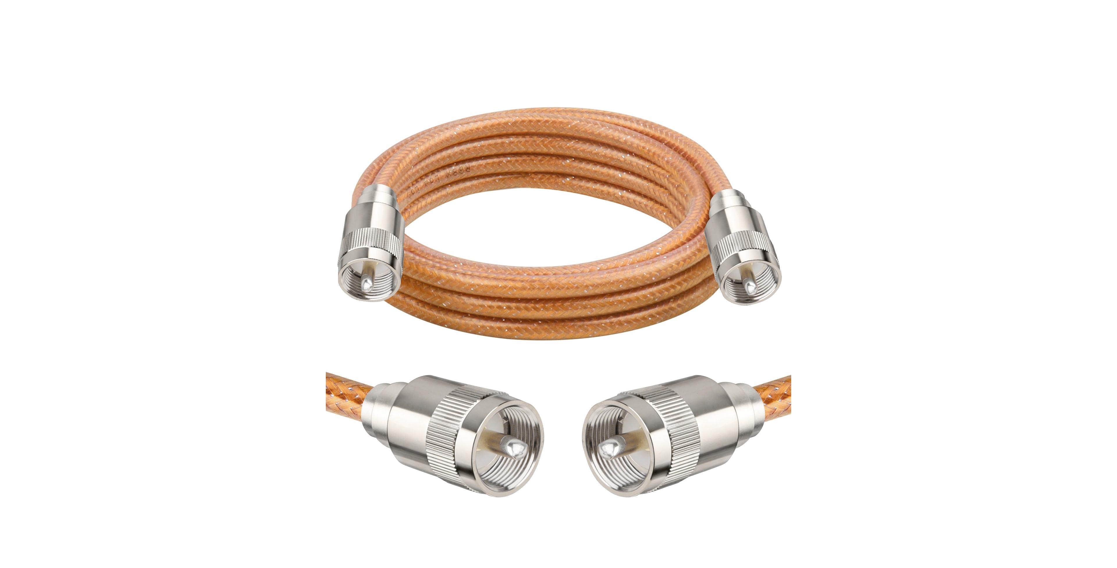 Lofree Solid Copper Core Dual Shielded Braided Coaxial Cable for Radio Communication
