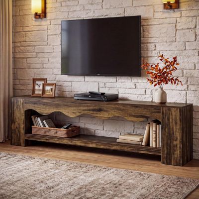 78.7" Extra Long TV Stand for TVs Up to 85", Rustic Brown