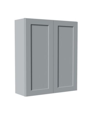 36W x 12D x 42H Solid Wood Shaker Wall Cabinet Soft Close Double Door Adjustable Shelves RTA for Kitchen Bath Laundry