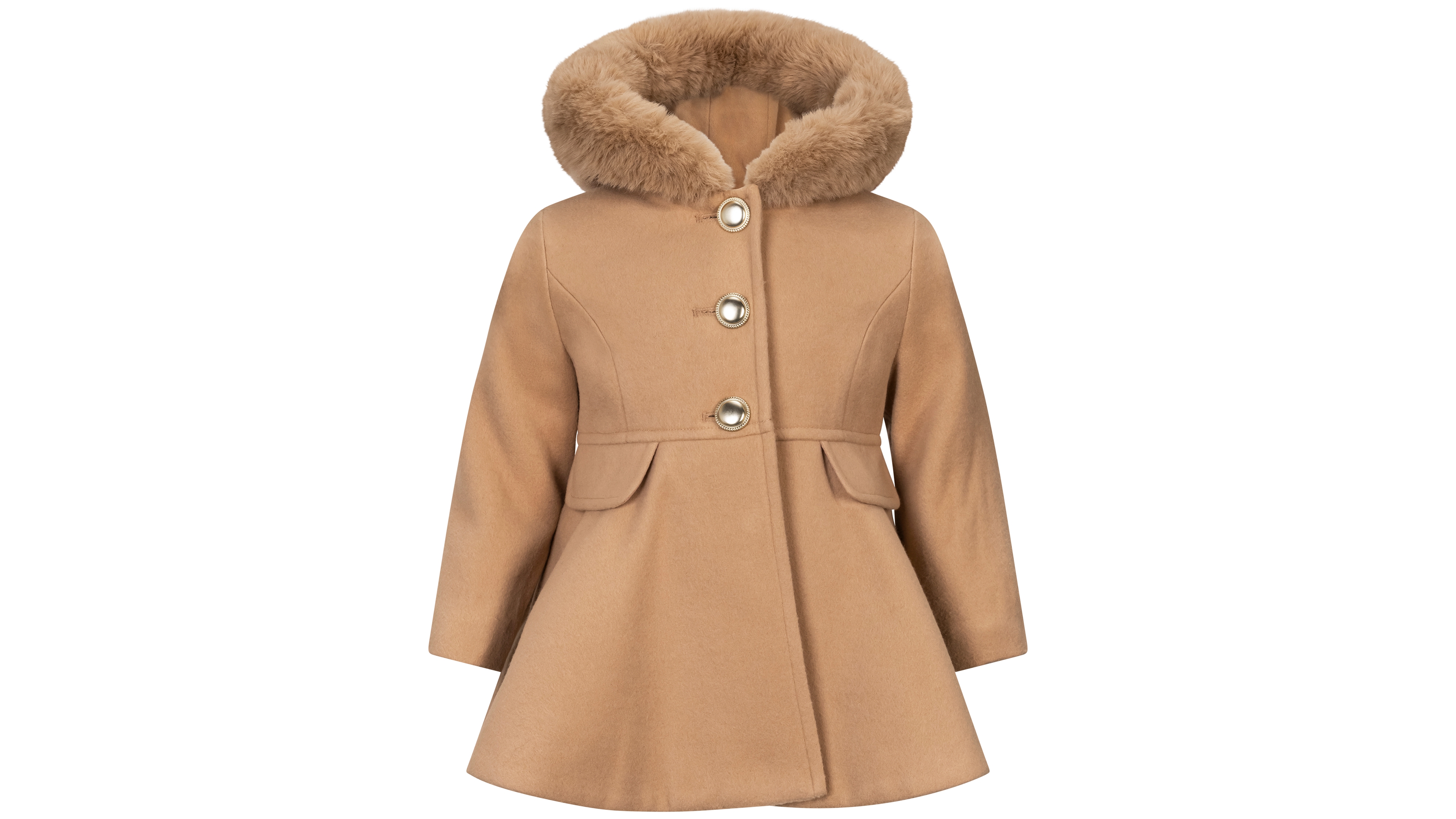S Rothschild & Co Baby Girls' Hooded Single-Breasted Coat