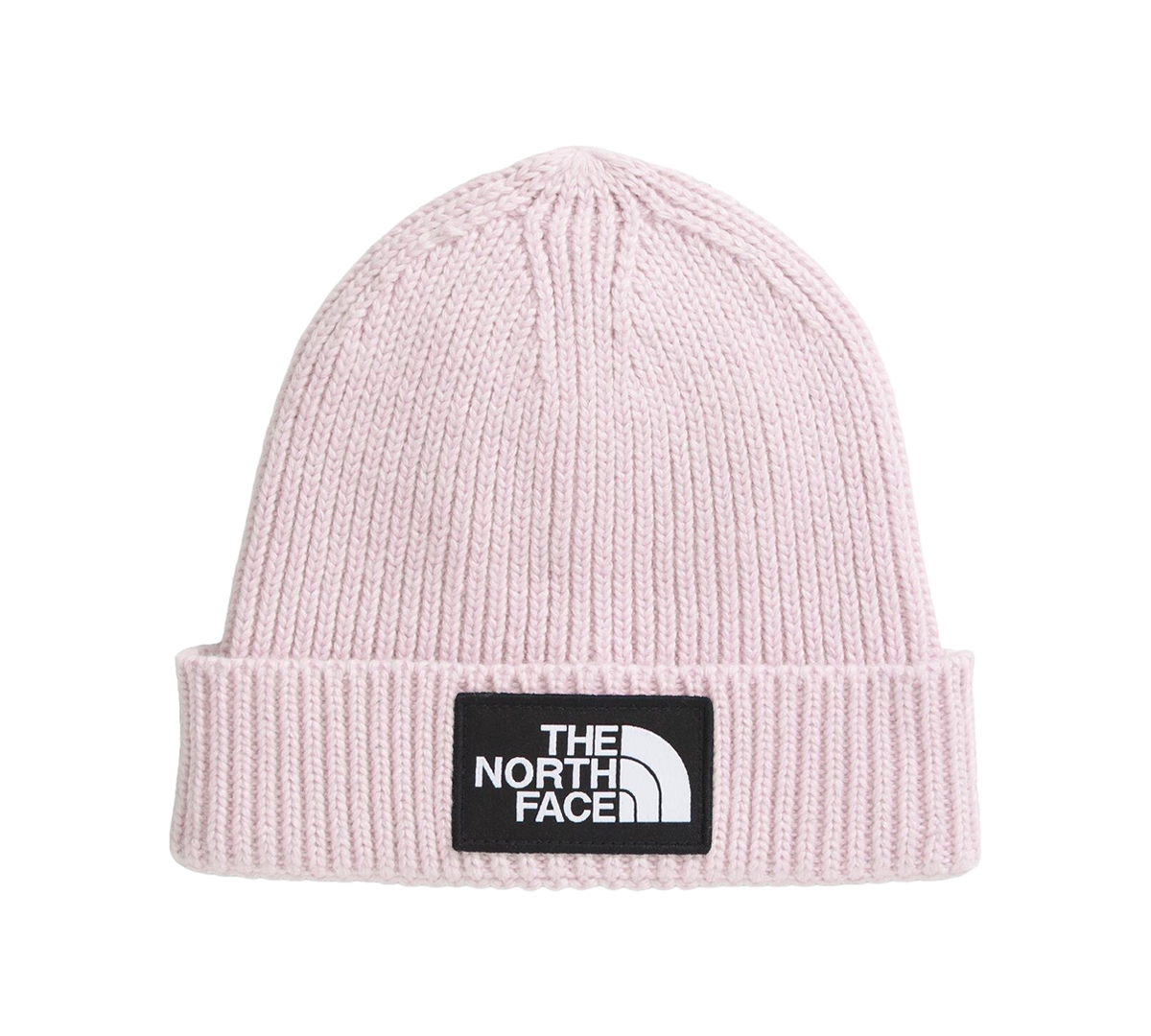 The North Face Baby Logo Box Structured Rib-Knit Beanie - Pale Blossom