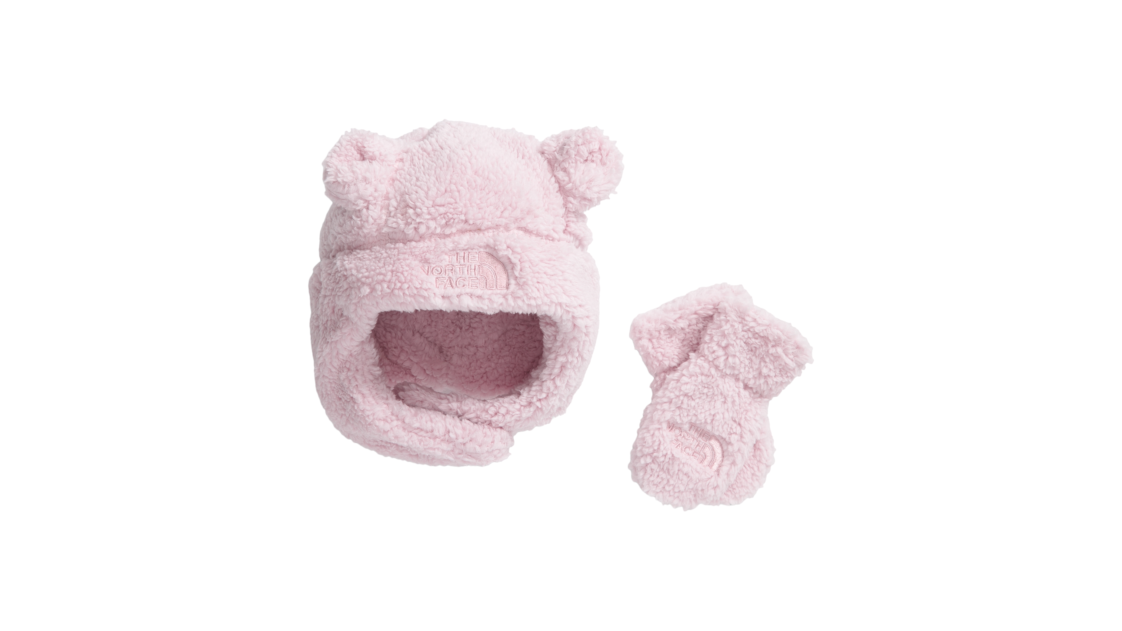The North Face Baby Baby Bear Fleece Bear-Ears Hat and Mittens, 2-Piece Set