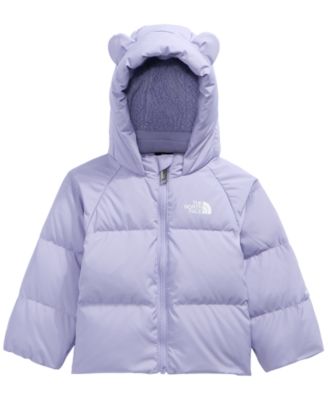 Baby Boys' and Girls' Fleece-Lined Hooded Down Jacket