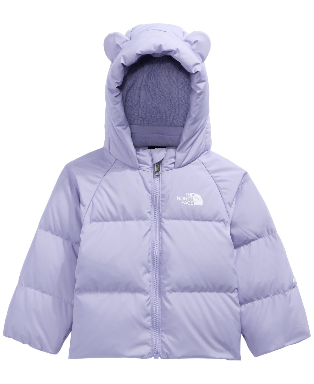 The North Face Baby Boys' and Girls' Fleece-Lined Hooded Jacket with Built-in Mittens - Pale Plum