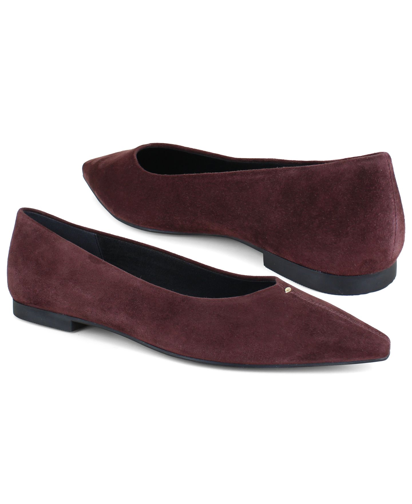 Женские балетки Kenneth Cole New York Nala Pointed Toe Flats, цвет: Замшевый — фото 8