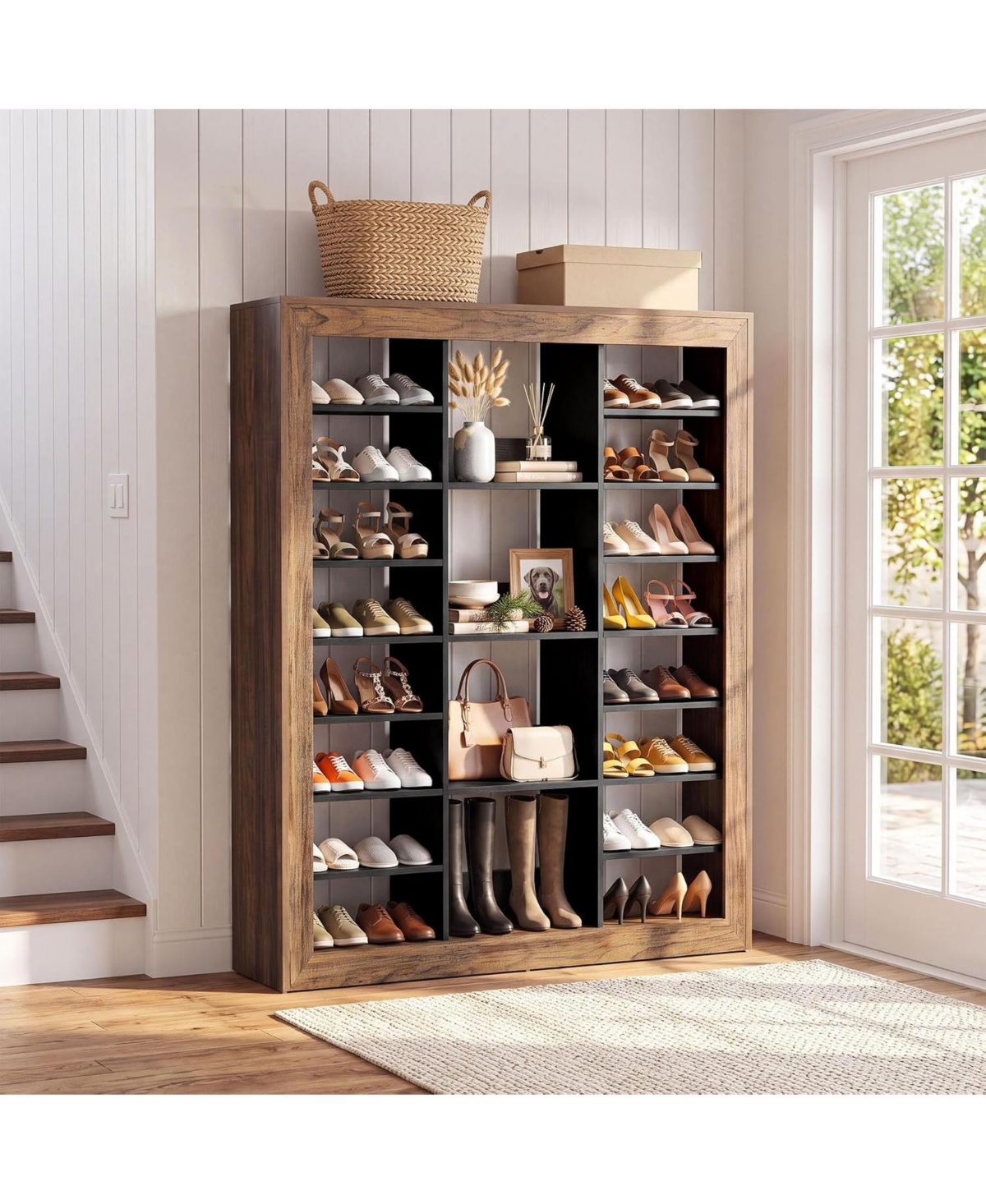 Tribesigns Shoe Cabinet,Modern Shoes Rack Organizer