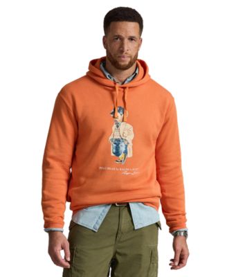 Men's Big & Tall Polo Bear Fleece Graphic Hoodie