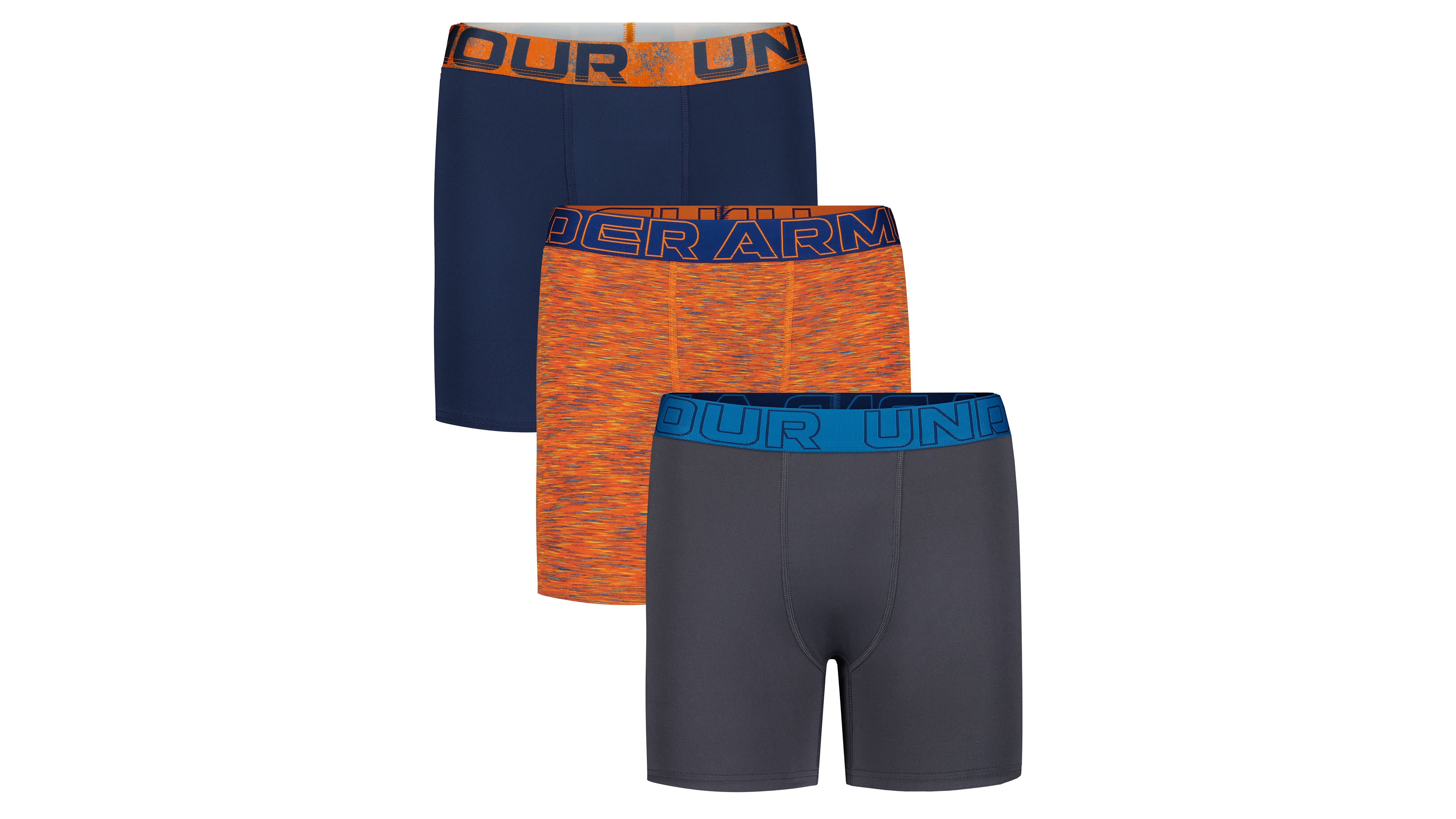 Under Armour Men's Ua Performance Tech Four-Way Stretch Boxer Briefs, 3-Pack