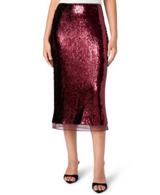 Women's Cosette High-Waisted Pencil Sequin Skirt