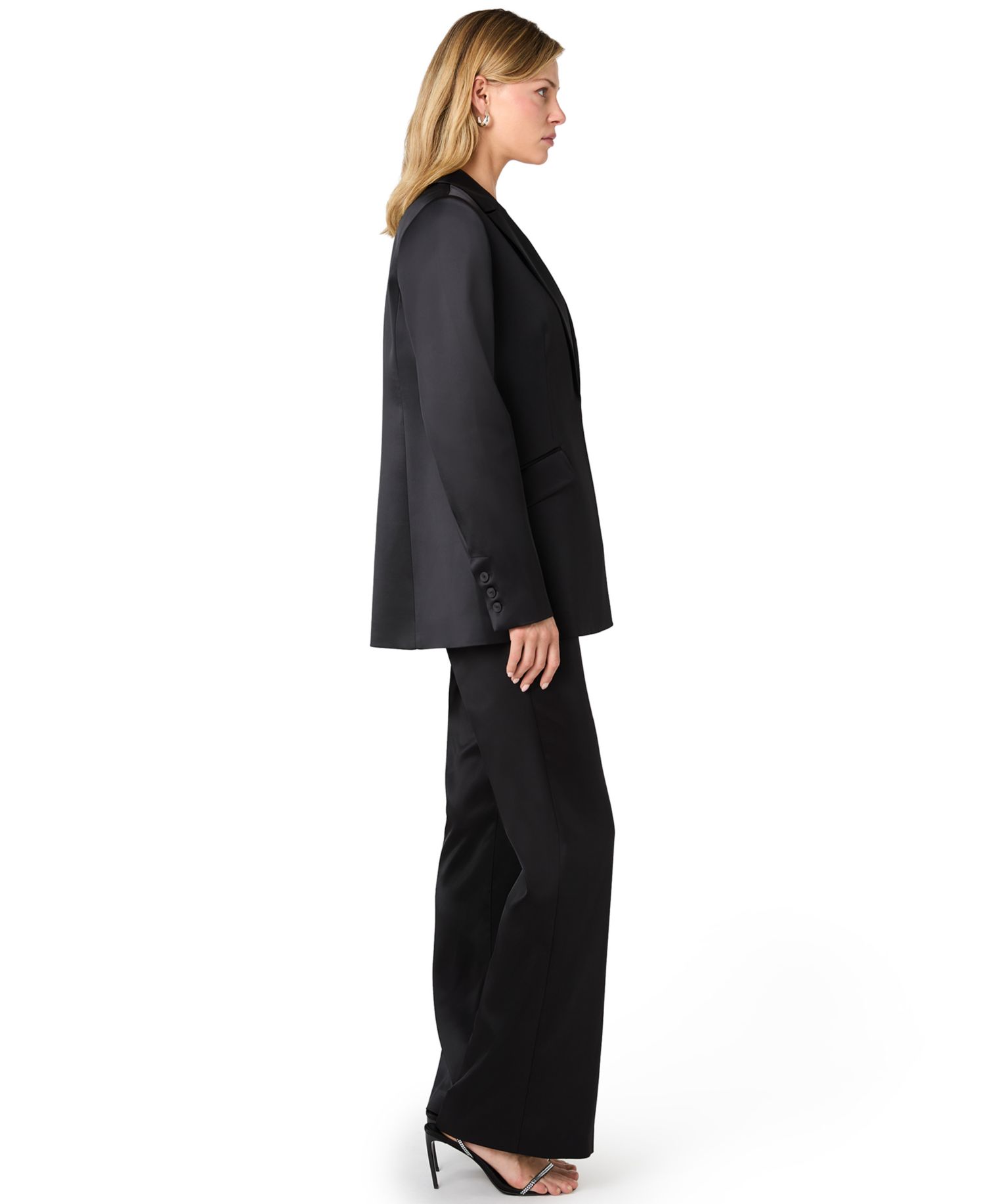 Women's Maelys Stretch Long-Sleeve Satin Blazer