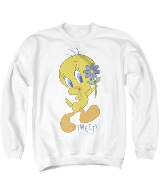 Men's Tweety Flower Graphic Long-Sleeve Sweatshirt