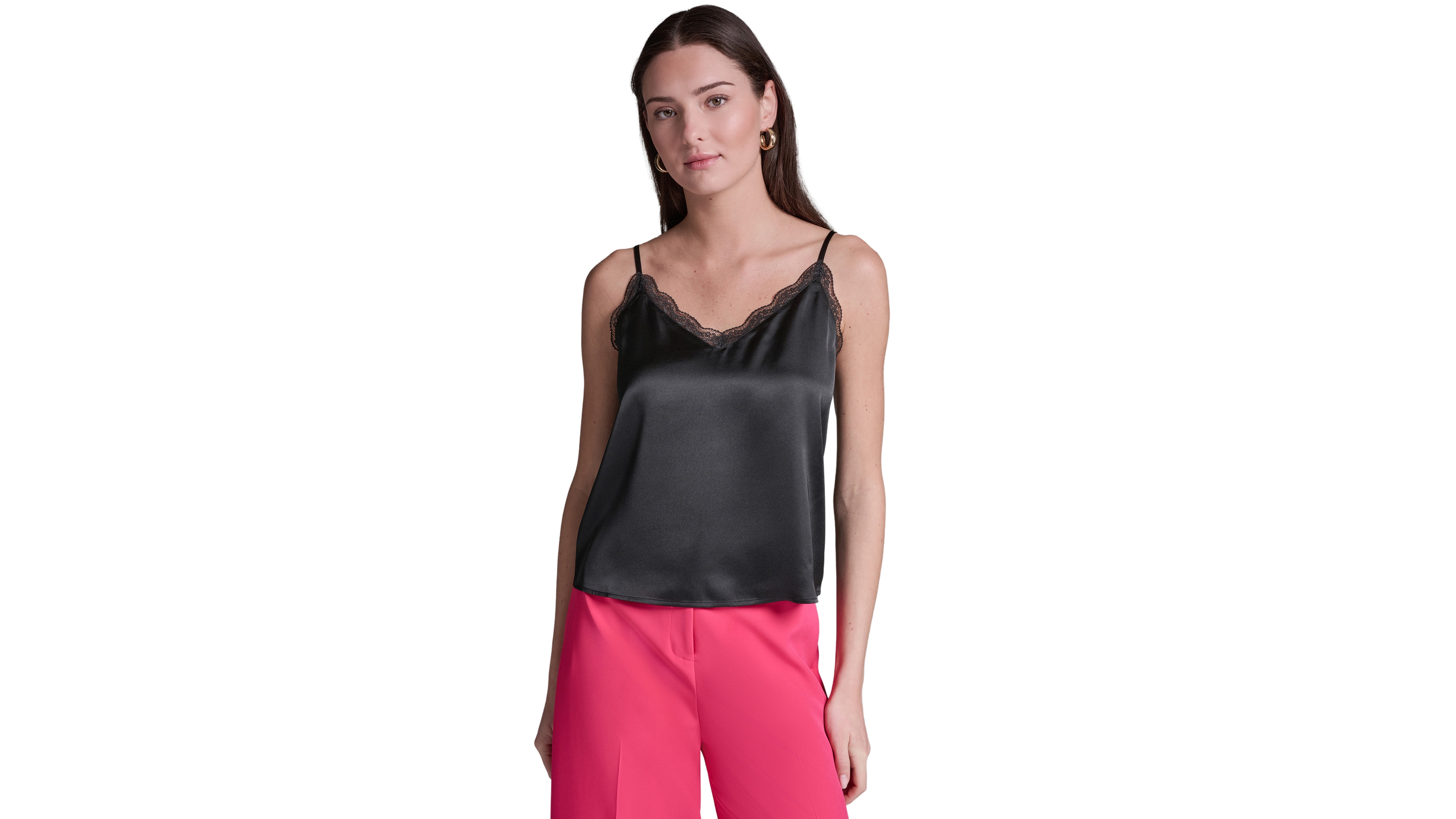 Bcbg Women's V-Neck Lace Cami Top