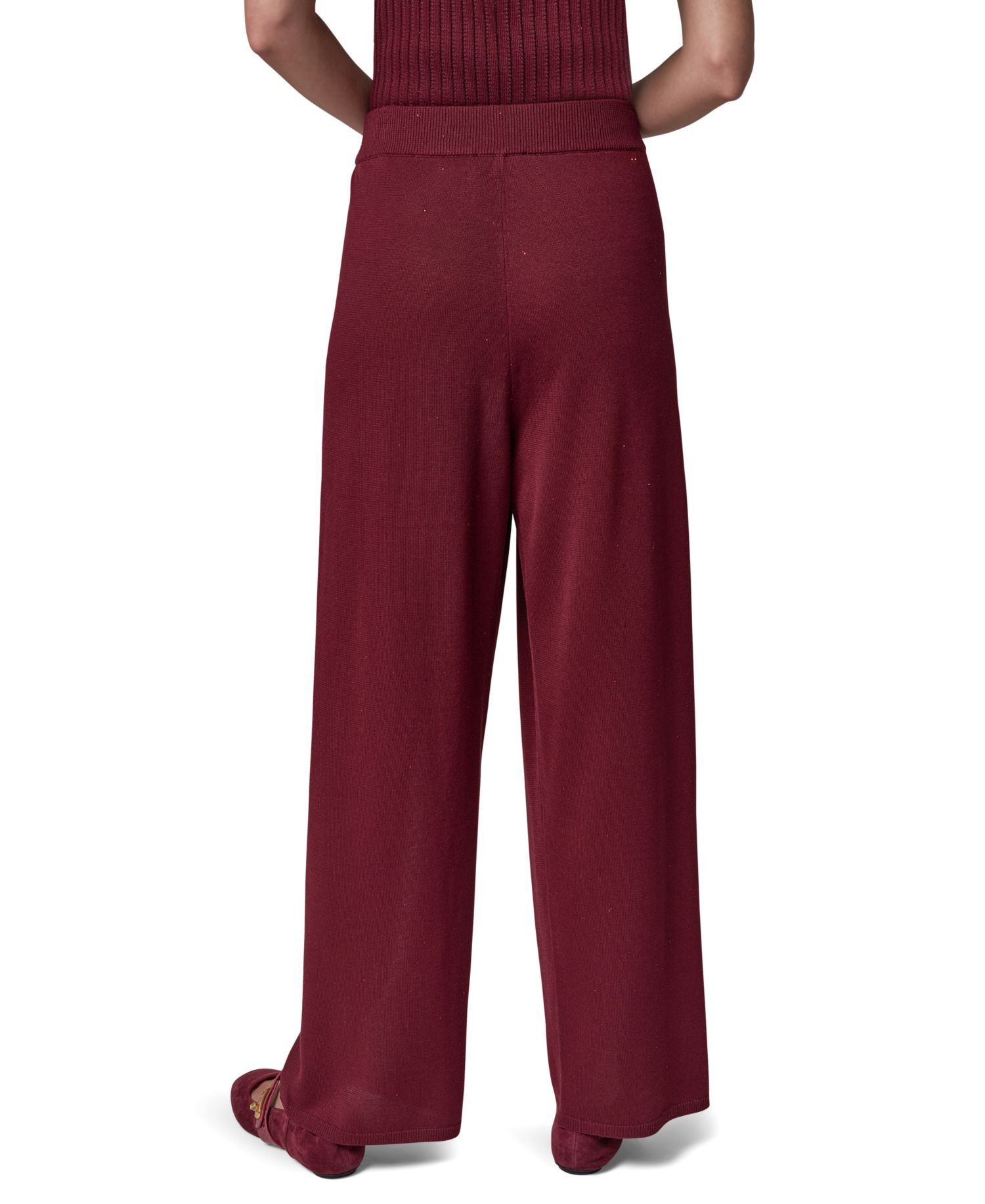 Women's Sequin Wide-Leg Pull-On Pants