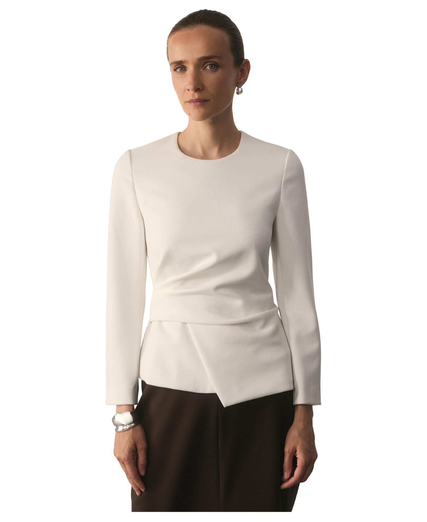 Women's Malone Long-Sleeve Peplum Blouse