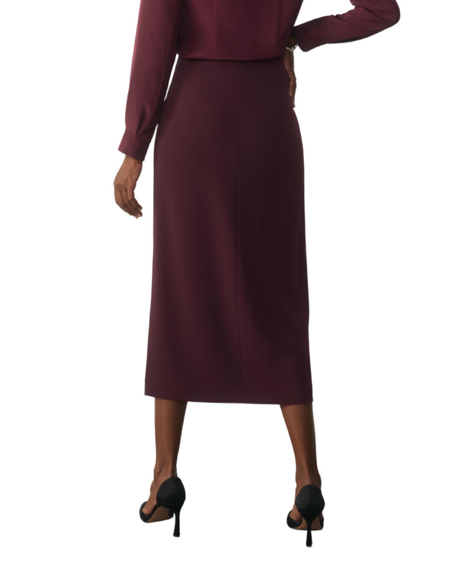 Women's Oliena High-Waisted Midi Pencil Skirt