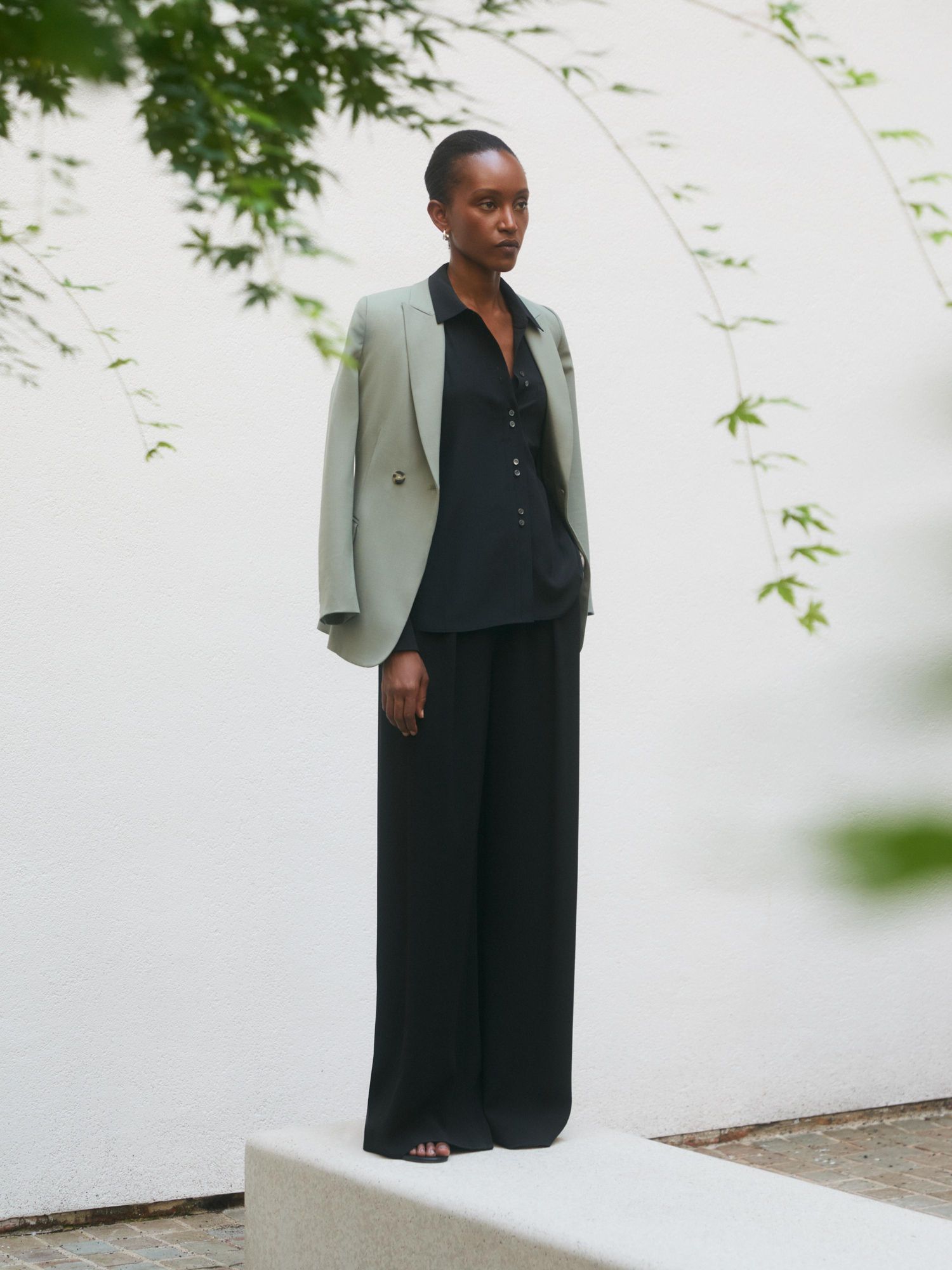 Women's Corso Silk Collared Blouse