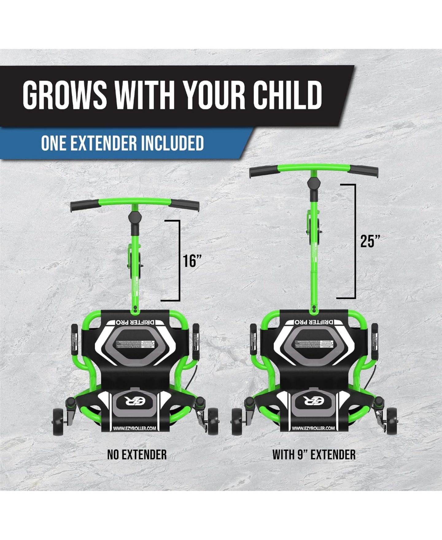 Детская игрушка EzyRoller Drifter Pro X Hands-Free Ride-On Toy, up to 220 lbs, Ages 9+ — фото 4