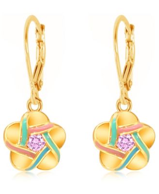 Kids Flower Hypoallergenic Earrings for Girls with Leverbacks