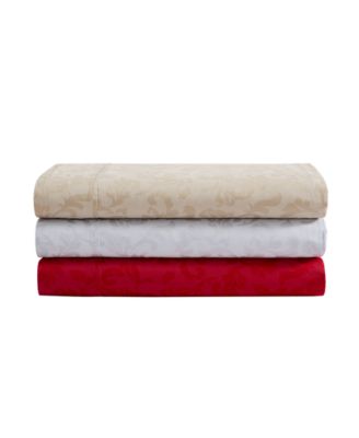 Holiday Essential 300-Thread Count Cotton Blend 4-Piece Sheet Sets