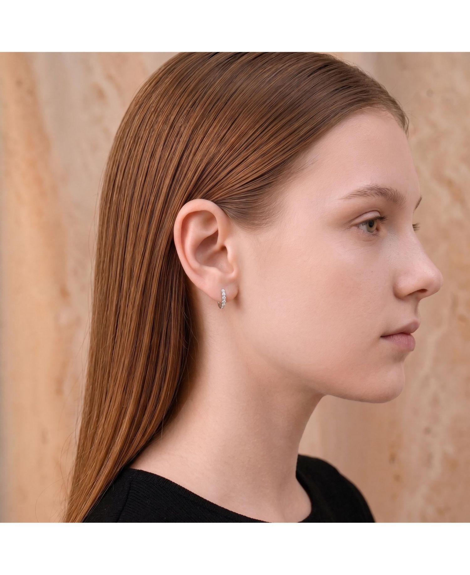 Dainty 12MM Sparkling CZ Extra Mini Huggie Hoop Earrings