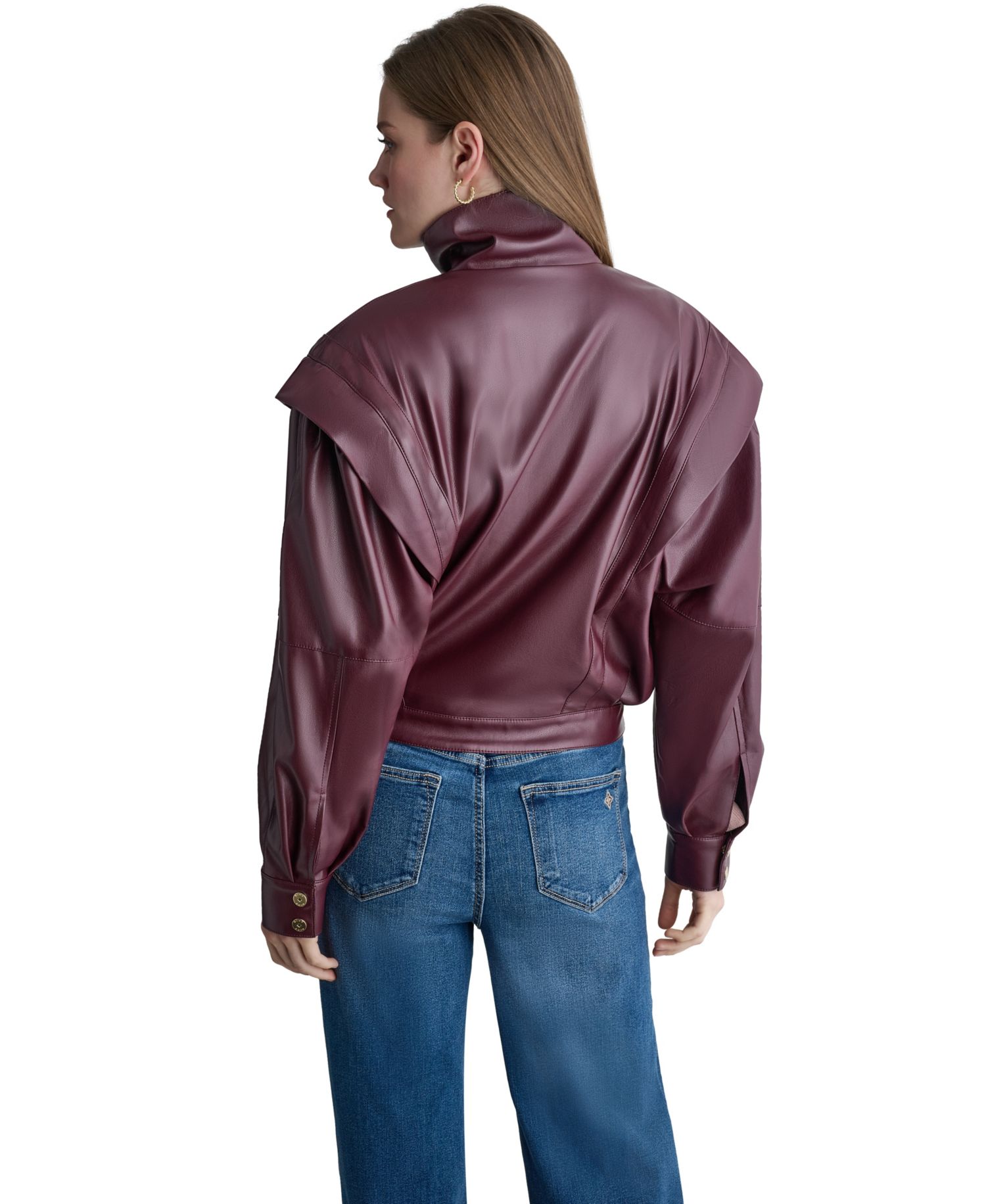 Women's Moto Faux Leather Jacket