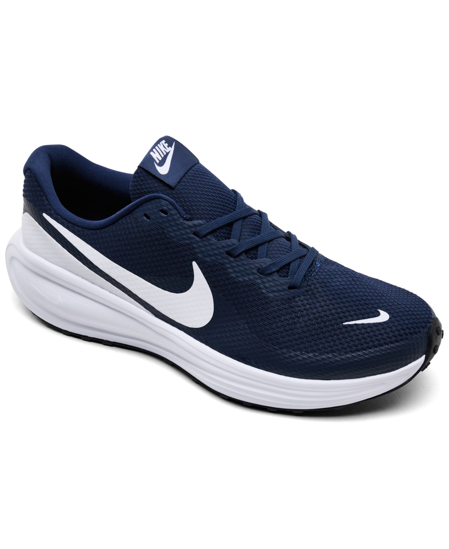 Мужские кроссовки Nike Revolution 8 Running Arch Support, цвет: Тёмно-синий / Серебристый — фото 1