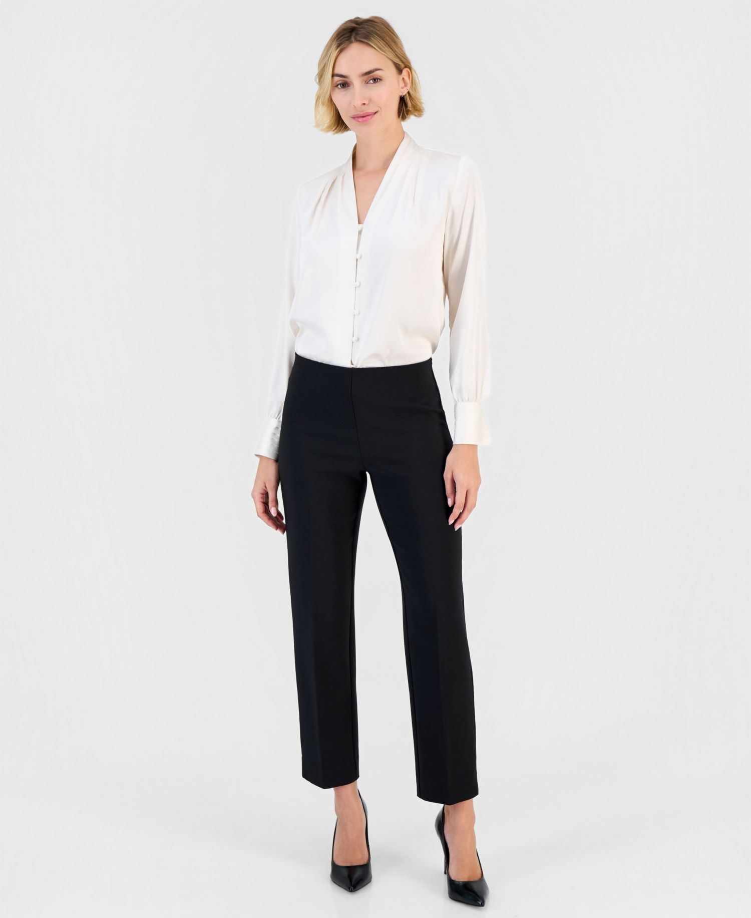Women's High-Rise Wide-Leg Pants