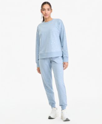Women's Splatter Fleece Drawstring Jogger Pants