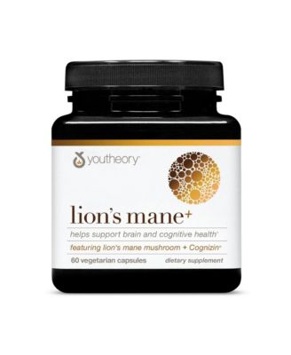Lion's Mane Plus Mushroom Supplement with Cognizin Offers Focus and Brain Support 60 Vegetarian Capsules