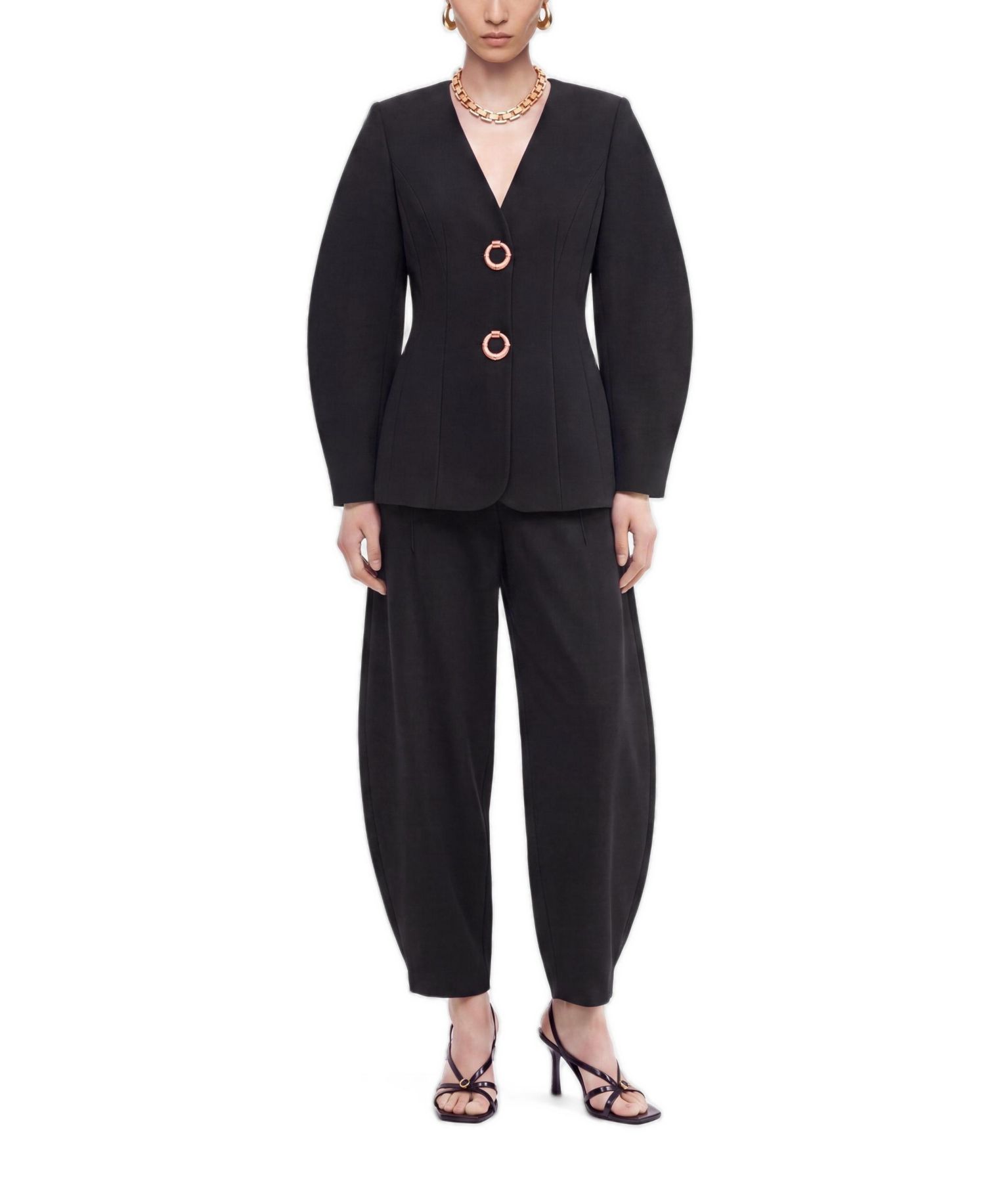Women's Tailored Wide-Leg High-Waist Trousers