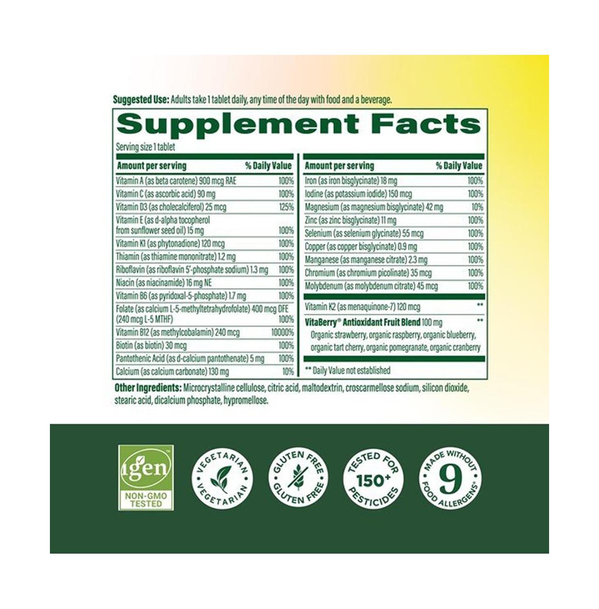 MegaFood Whole Body Multivitamin for Women with Methyl B12 and Methylfolate, Daily Energy and Immune Support, 90 Ct