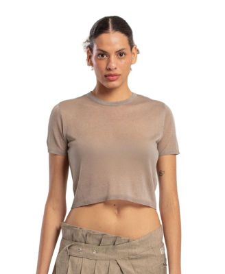Women's Relaxed-Fit Short-Sleeve Knit Top