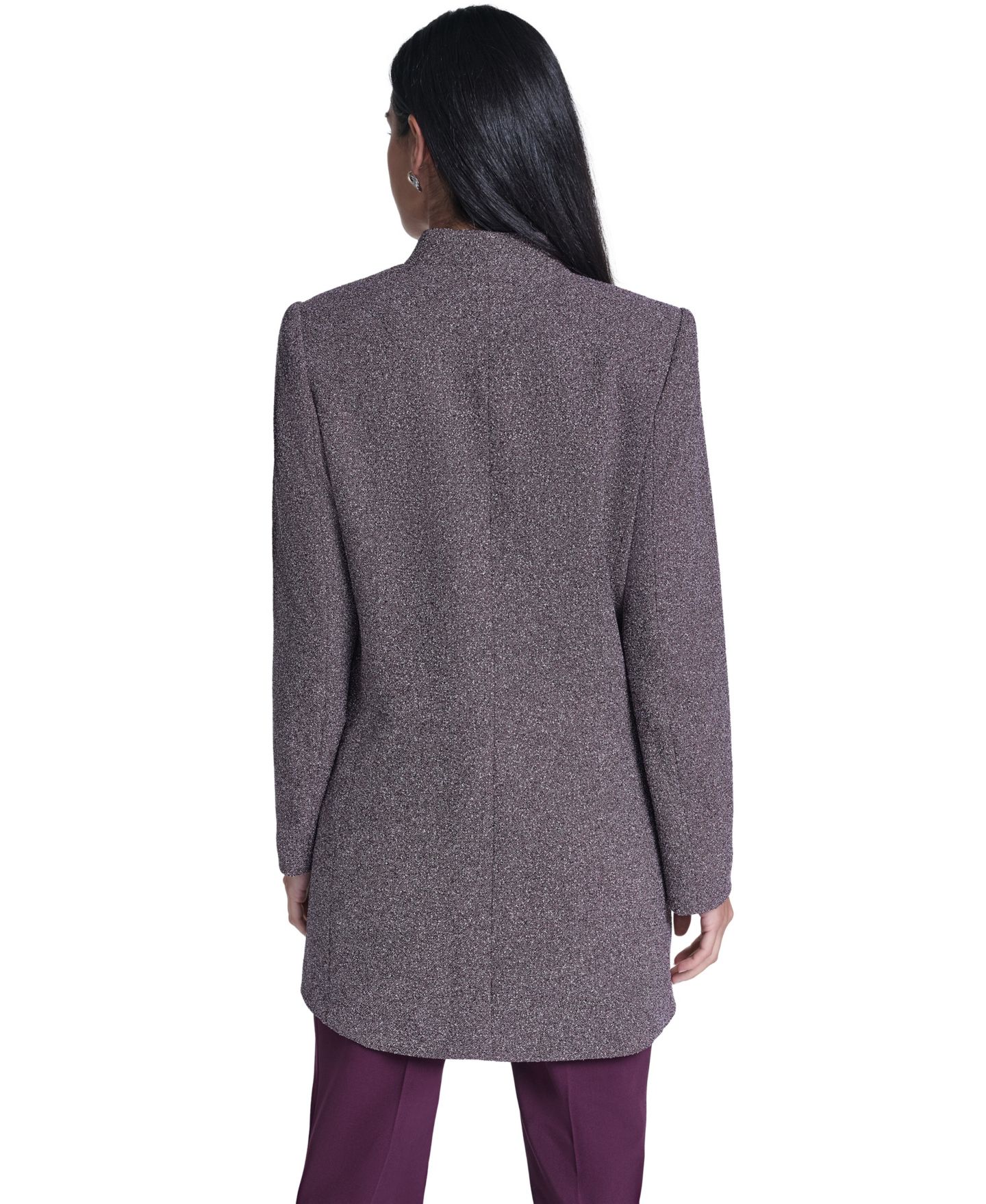 Женская куртка Calvin Klein Open Front Long-Sleeve Jacket, цвет: Разноцветный — фото 4